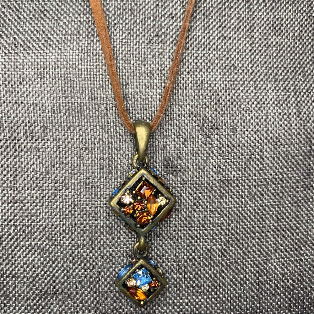 Lia Sophia multi gem necklace